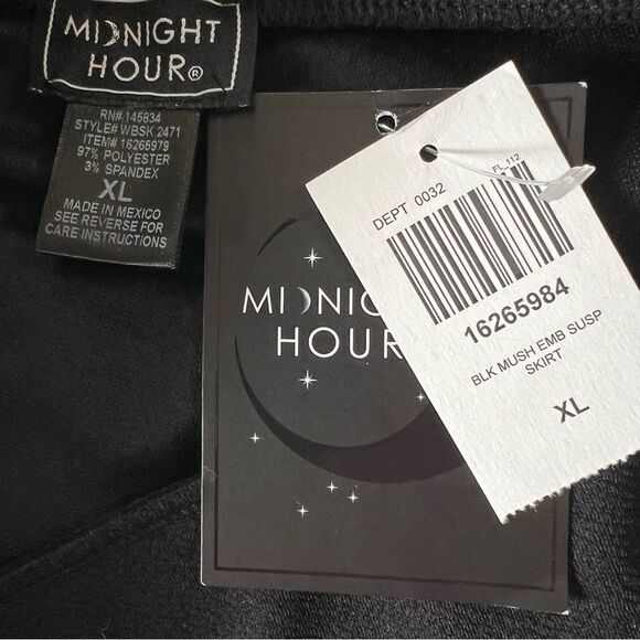 NWT Midnight Hour Mushroom Patch‎ Suspender Skirt -- XL - Picture 11 of 13